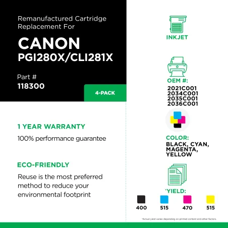 Canon - 2021C001, 2034C001, 2035C001, 2036C001