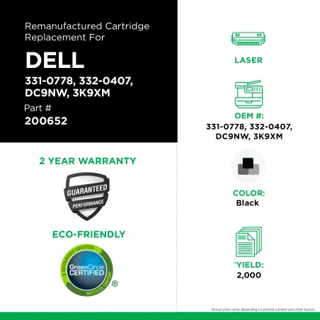 Dell - 331-0778, 332-0407, DC9NW, 3K9XM