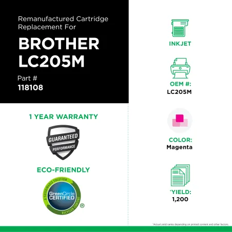 Brother - LC205XXL, LC205M