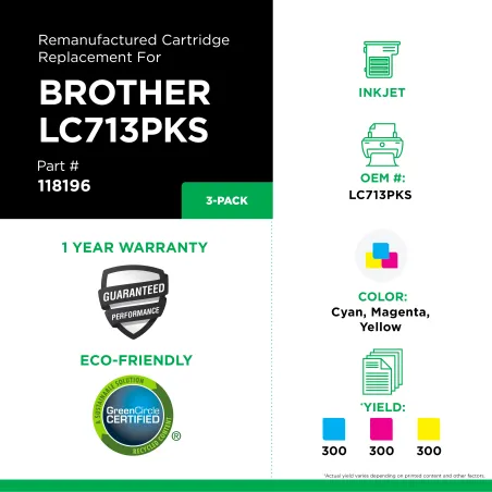 Brother - LC71, LC713PKS