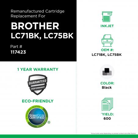 Brother - LC75, LC75BK
