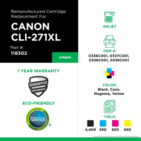 Canon - 0336C001, 0337C001, 0338C001, 0339C001