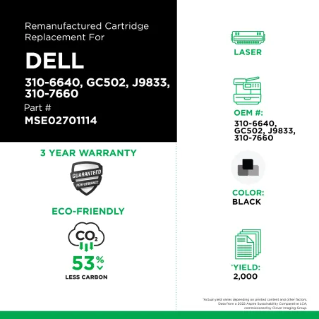 Dell - 310-6640, GC502, J9833, 310-7660