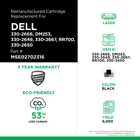 Dell - 330-2666, DM253, 330-2649, 330-2667, RR700, 330-2650