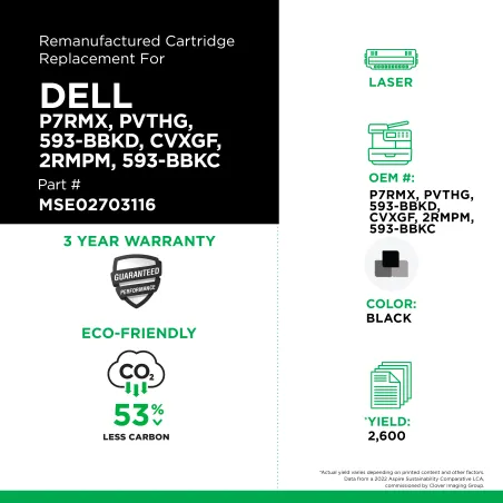 Dell - P7RMX, PVTHG, 593-BBKD, CVXGF, 2RMPM, 593-BBKC