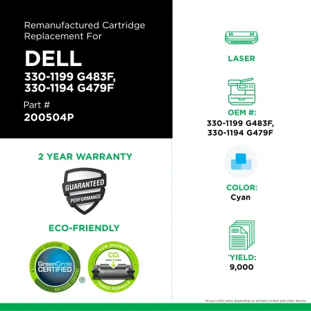 Dell - 330-1199, G483F, 330-1194, G479F