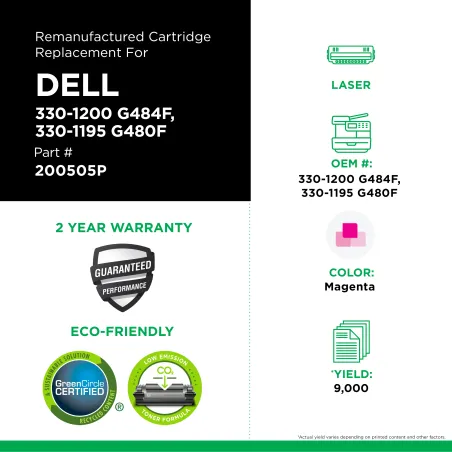 Dell - 330-1200, G484F, 330-1195, G480F