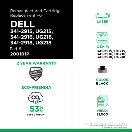 Dell - 341-2915, UG215, 341-2916, UG216, 341-2918, UG218