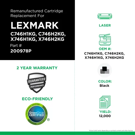 LEXMARK - C746H1KG, C746H2KG, X746H1KG, X746H2KG