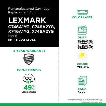 LEXMARK - C746A1YG, C746A2YG, X746A1YG, X746A2YG