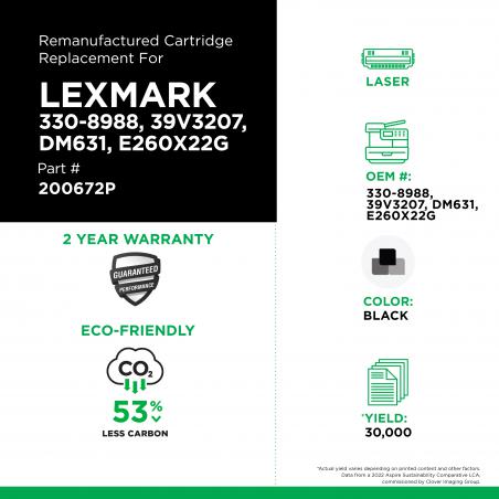 LEXMARK - 330-8988, 39V3207, DM631, E260X22G