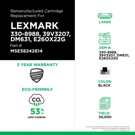 LEXMARK - 330-8988, 39V3207, DM631, E260X22G