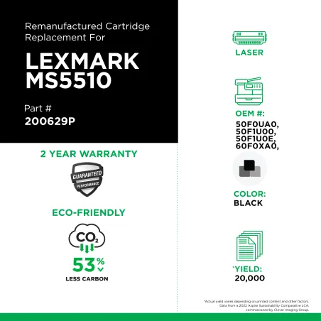 Lexmark - 50F0UA0, 50F1U00, 50F1U0E, 60F0XA0, 60F1X00