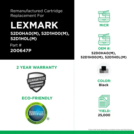 Lexmark - 52D0HA0(M), 52D1H00(M), 52D1H0L(M)