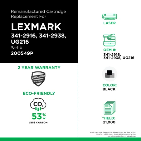 Lexmark - 341-2916, 341-2938, UG216