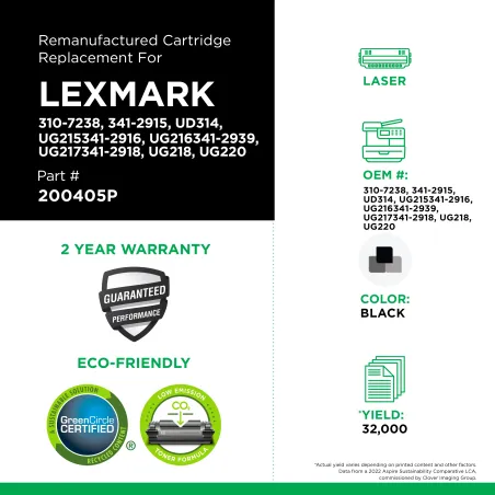 Lexmark - 24B0351, 24B0356, 310-7238, 341-2915, UD314, UG215341-2916, UG216341-2939, UG217341-2918, UG218, UG220