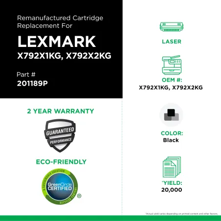 Lexmark - X792X1KG, X792X2KG