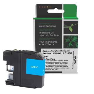 Clover Imaging Remanufactured High Yield Cyan Ink Cartridge for Brother LC103XL