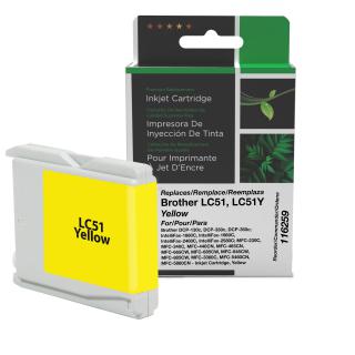 Clover Imaging Remanufactured Yellow Ink Cartridge for Brother LC51