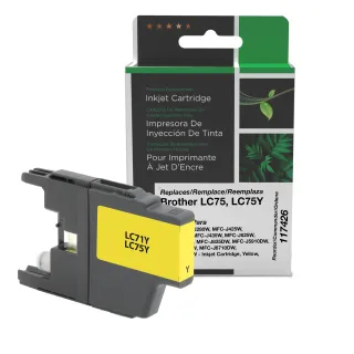 Clover Imaging Remanufactured High Yield Yellow Ink Cartridge for Brother LC71/LC75