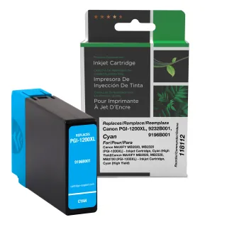 Clover Imaging Non-OEM New High Yield Cyan Ink Cartridge for Canon PGI-1200XL (9232B001/9196B001)