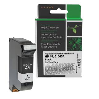 Clover Imaging Non-OEM New 100% New Alternative Black Ink Cartridge for HP 45 (51645A)