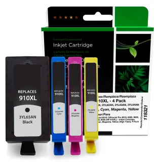 CIG, HP 910XL Ink BCMY 4-Pack