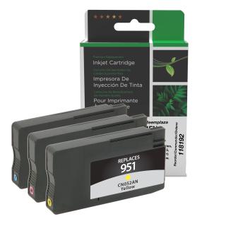 Clover Imaging Remanufactured Cyan, Magenta, Yellow Ink Cartridges for HP 951 (CR314FN) 3-Pack