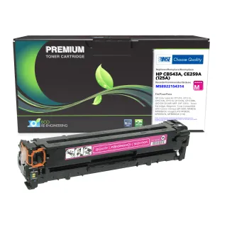 MSE Remanufactured Magenta Toner Cartridge for HP 125A (CB543A)