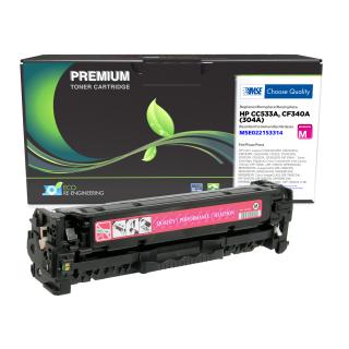 MSE Remanufactured Magenta Toner Cartridge for HP 304A (CC533A)