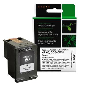 Clover Imaging Remanufactured Black Ink Cartridge for HP 60 (CC640WN)