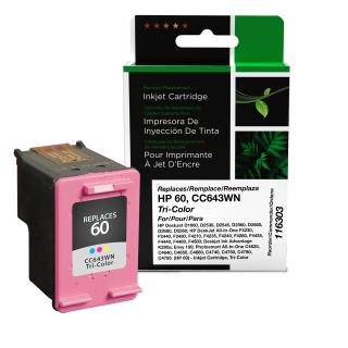Clover Imaging Remanufactured Tri-Color Ink Cartridge for HP 60 (CC643WN)