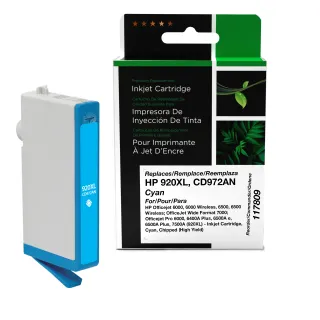 Clover Imaging Remanufactured High Yield Cyan Ink Cartridge for HP 920XL (CD972AN)