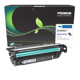MSE Remanufactured Extended Yield Black Toner Cartridge for HP CE260X
