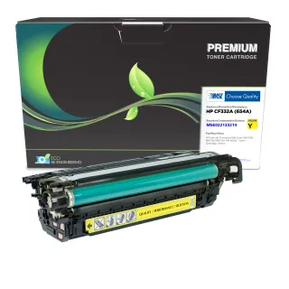 MSE Remanufactured Yellow Toner Cartridge for HP 654A (CF332A)