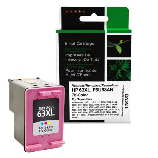 Clover Imaging Remanufactured High Yield Tri-Color Ink Cartridge for HP 63XL (F6U63AN)