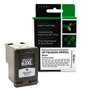 Clover Imaging Remanufactured High Yield Black Ink Cartridge for HP 63XL (F6U64AN)