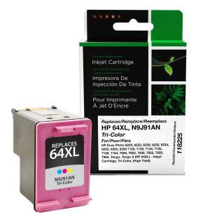 Clover Imaging Remanufactured High Yield Tri-Color Ink Cartridge for HP 64XL (N9J91AN)