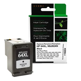 Clover Imaging Remanufactured High Yield Black Ink Cartridge for HP 64XL (N9J92AN)