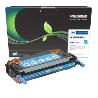 MSE Remanufactured Cyan Toner Cartridge for HP 502A (Q6471A)