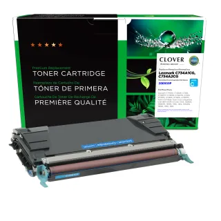 Clover Imaging Remanufactured Cyan Toner Cartridge for Lexmark C734/C736/X734