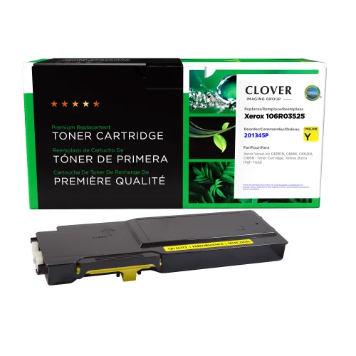Clover Remanufactured Extra High Yield Yellow Toner Cartridge for