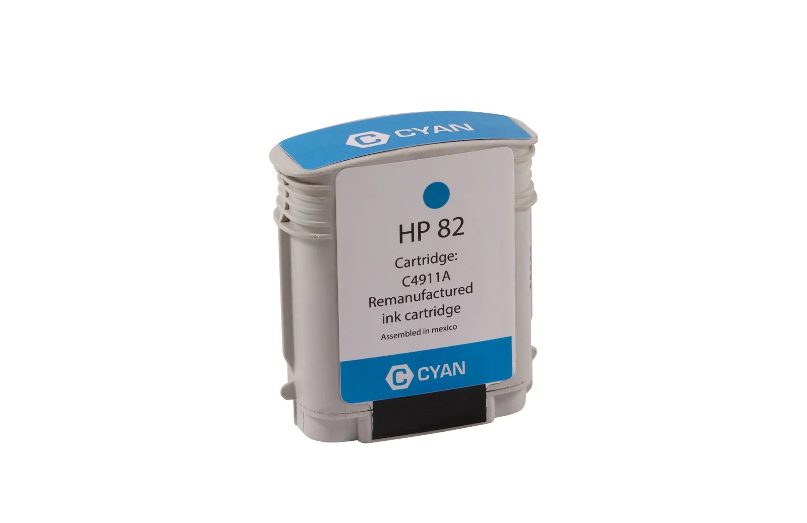 Remanufactured High Yield Cyan Wide Format Ink Cartridge for HP C4911A