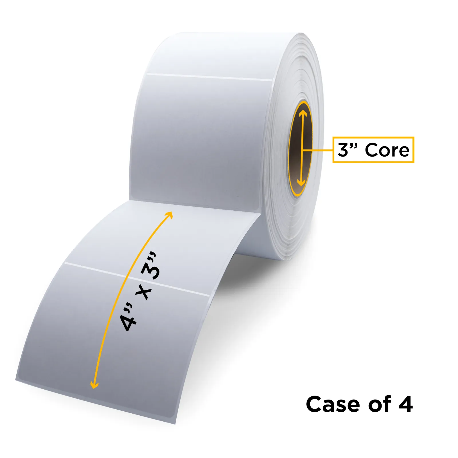 Clover Imaging NonOEM New Thermal Transfer Label Roll 3.0" ID x 8.0