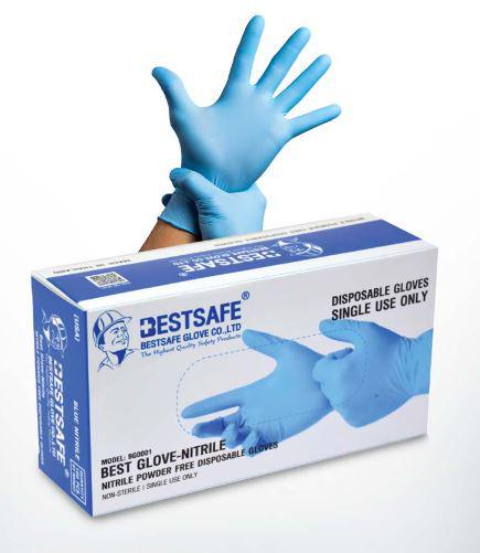 LATEX GLOVES POWDER FREE DISPOSABLE 1000 PER CASE  100 PER INNER BOX XTRA LARGE 