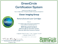 Remanufactured Laser Cartridges 86% Recycled Content