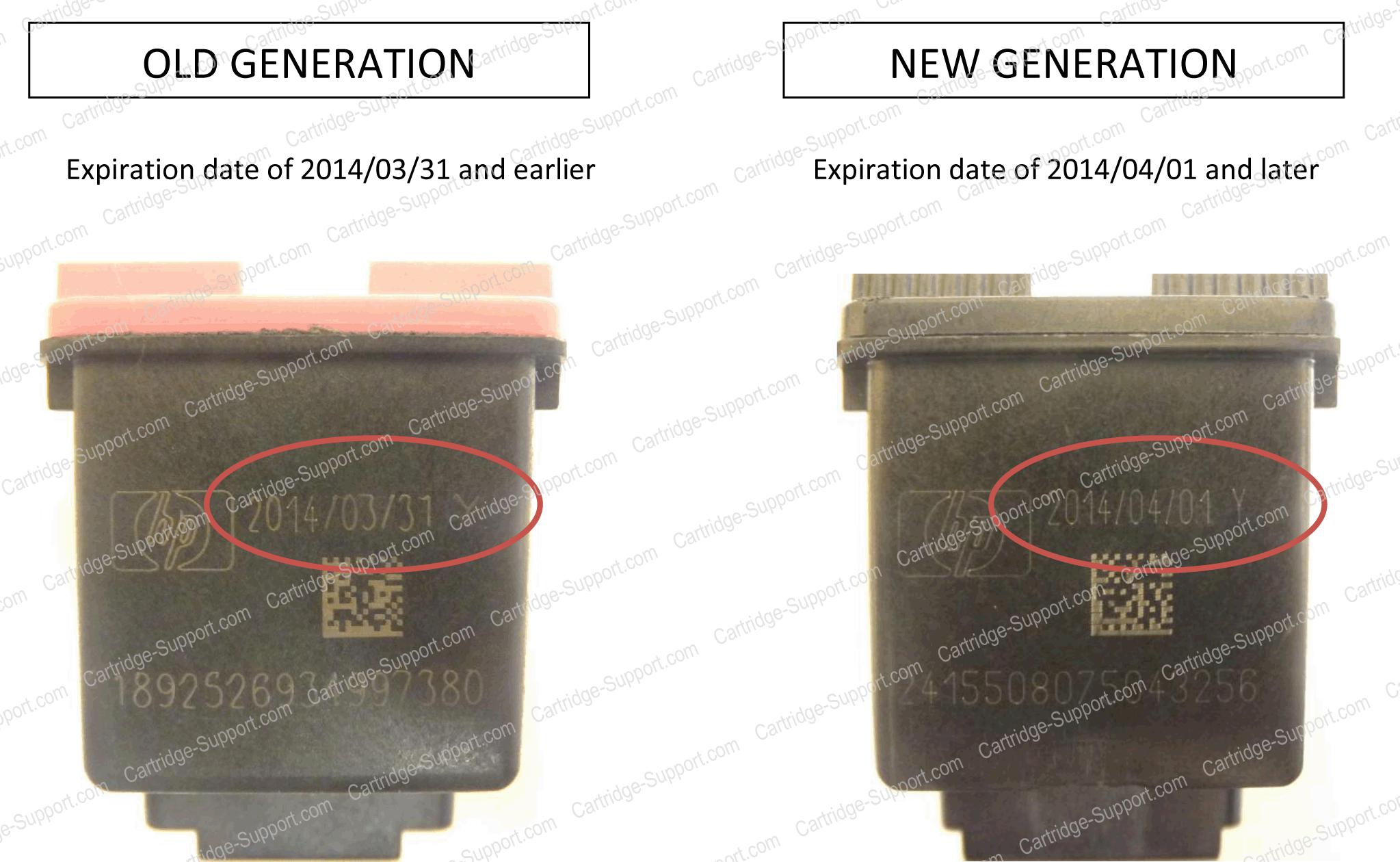 HP 61 Old  Generation vs New Generation